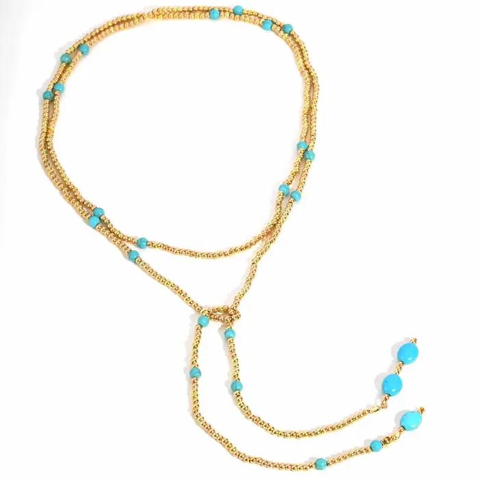 Collier minimaliste en forme de goutte d'eau creuse