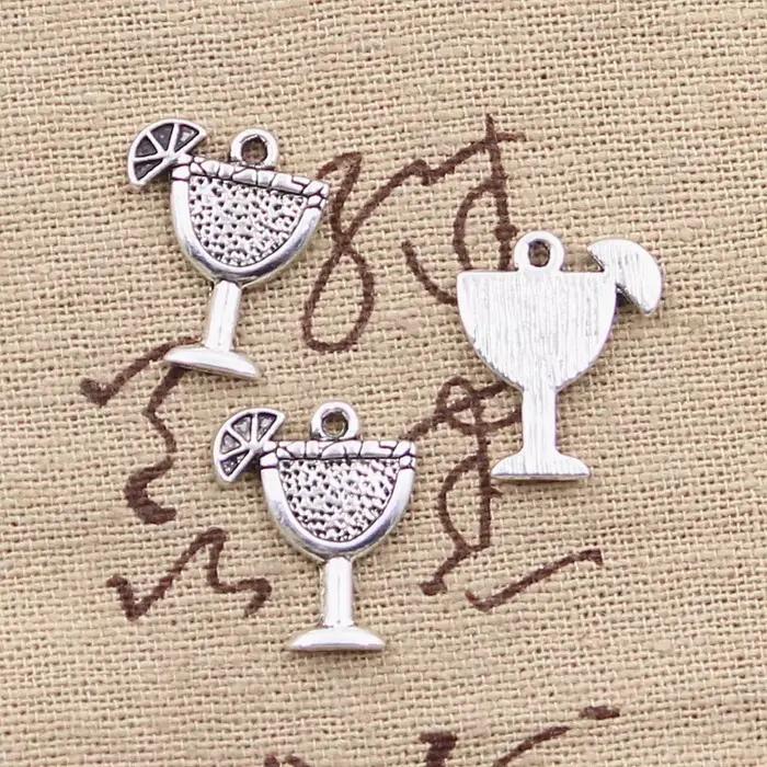 Breloques Tibétaines Antiques en Argent de 17x14mm, Bijoux Faits à la Main, pour Documents, DIY, 30