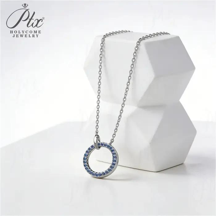 Collier pendentif en argent sterling 925 serti de moissanite diamant cadeau fête des mères anniversaire bijoux mariage occasions spéciales