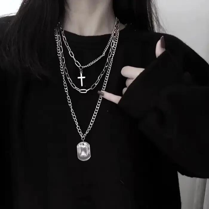 Collier multicouches pour femmes et hommes