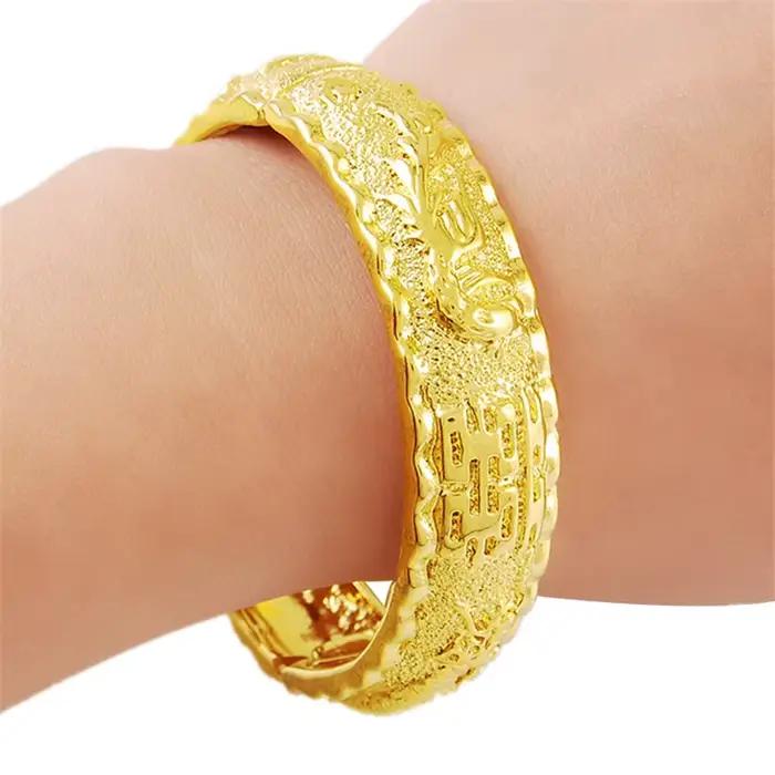 Bracelet en or véritable 24K