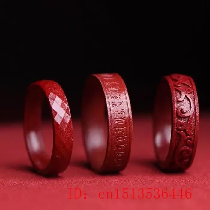 Bague Cinabre Authentique Naturelle en Aventurine, Bijou d'Eternité pour Femme Occasions Spéciales, Alliance de Mariage, Style Classique