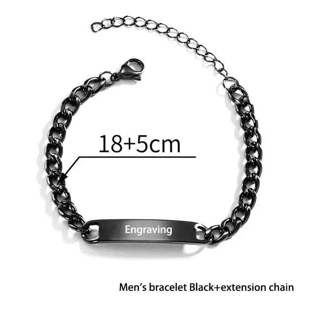 Bracelet incurvé en acier inoxydable personnalisé pour homme et femme style classique tracker humeur cadeau occasion spéciale