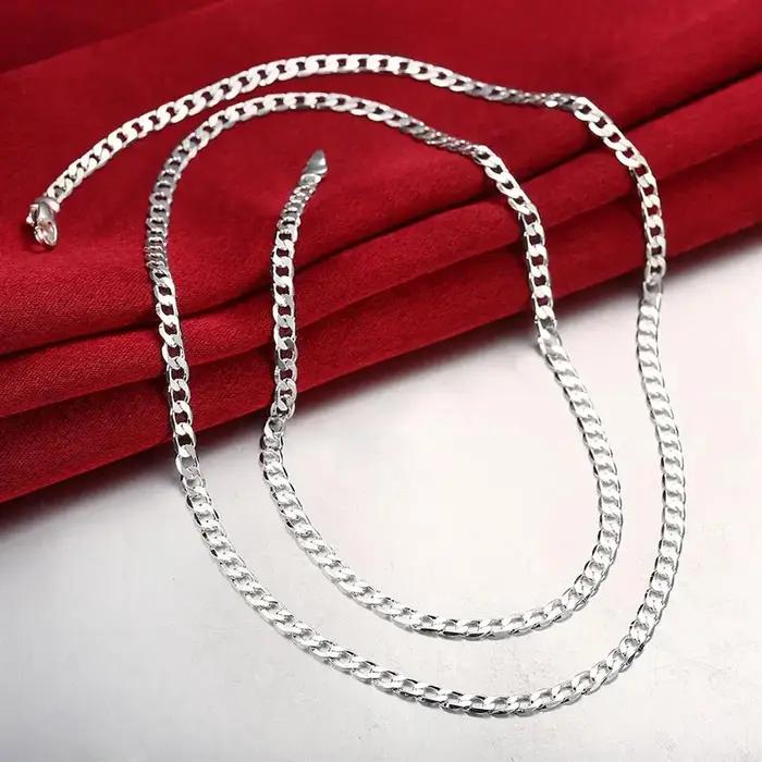 Collier en argent Sterling 925 pour hommes et femmes