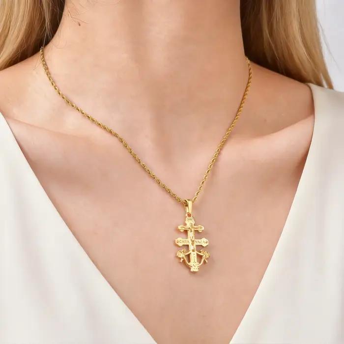 Collier Croix de Caravaca