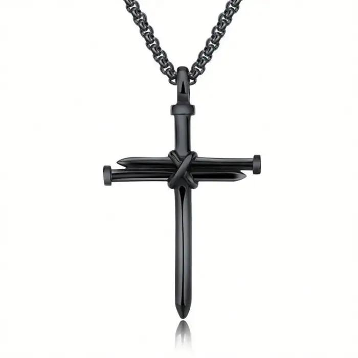 Collier croix vintage pour femmes et hommes