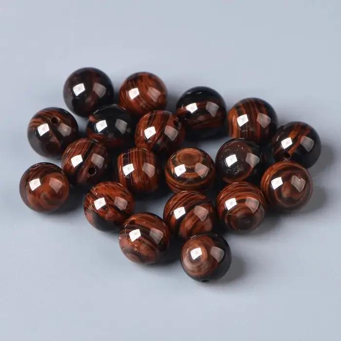 Obsidienne rouge perle unique bricolage accessoires de bijoux faits à la main