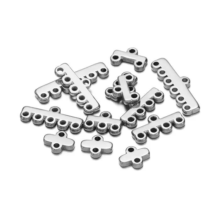 20 pièces en acier inoxydable or multicouche collier Bracelet brin fermoirs Bails chaînes connecteurs pour bijoux à bricoler soi-même résultats fournitures