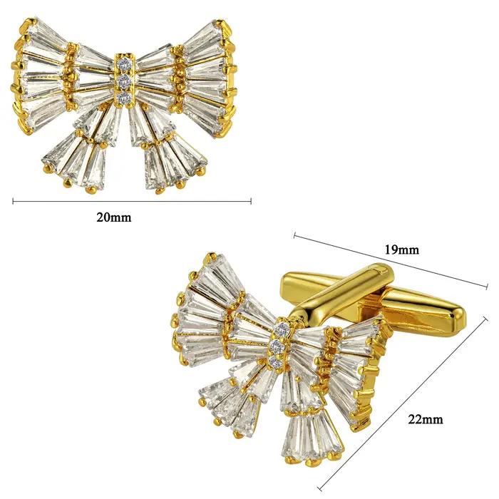 HAWSON boutons de manchette en Zircon pour hommes