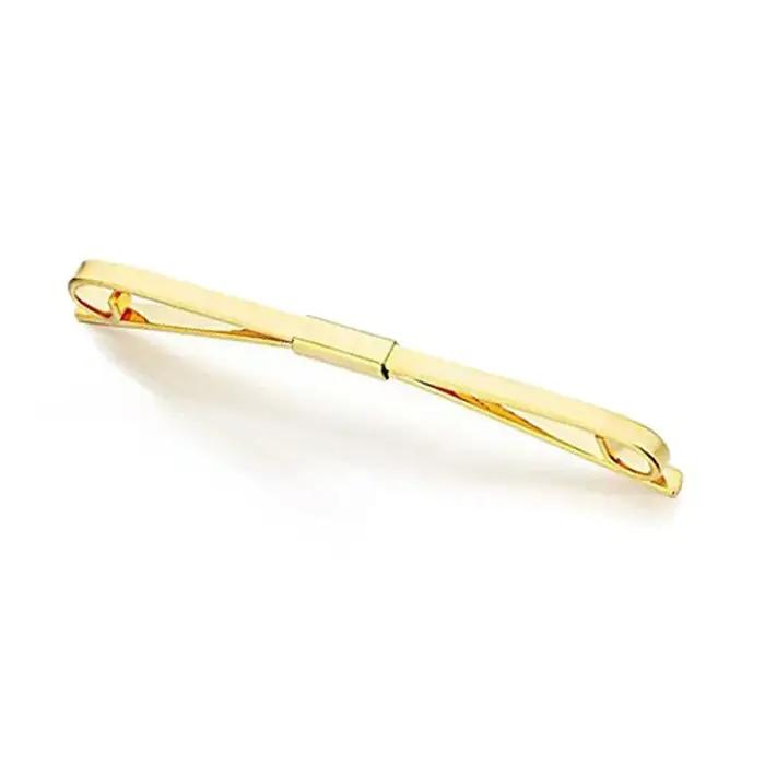 Broche de barre de collier en cuivre de haute qualité pour hommes, couleur or, Clips bicolores, broc