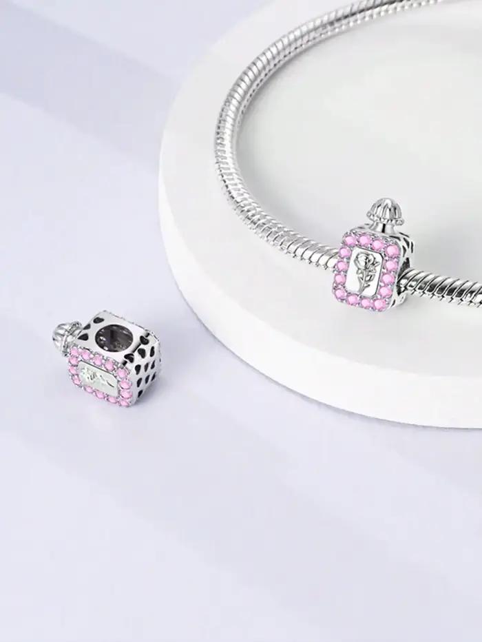 2025 offre spéciale breloques perle 925 en argent Sterling rose carrousel réveil ajustement Bracelet