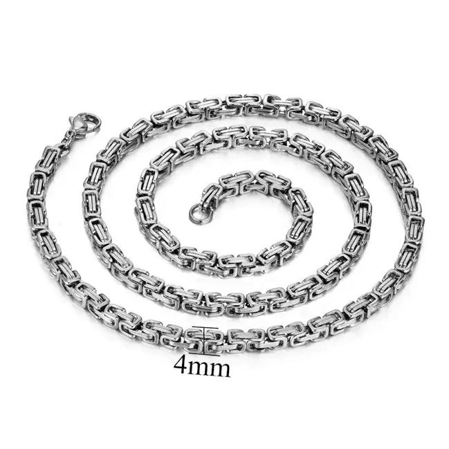 Collier chaîne en or pour hommes 20 "23" 26 "mâle Corrente couleur or
