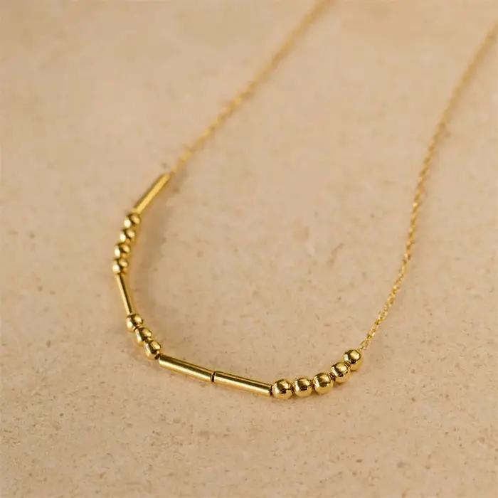 Collier personnalisé en code Morse