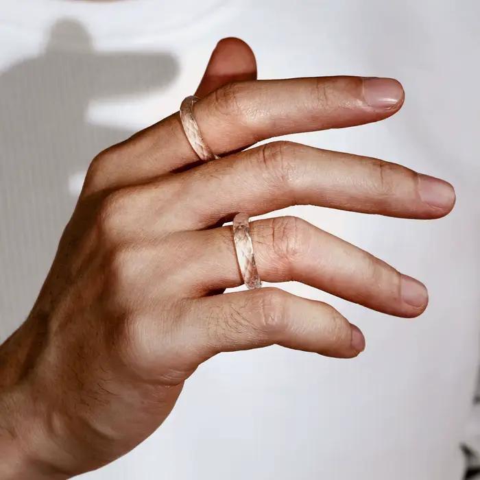 Bague de mariage en argent Sterling 925 pour femmes et hommes
