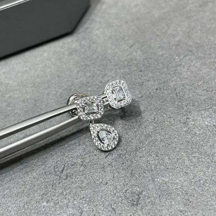 Boucles d'oreilles carrées de la marque populaire AB Face Jewelry